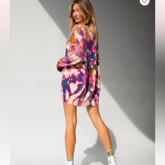 NATURAL LIFE Multicolor Tie-Dye Sweater - Picture 3 of 14